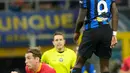 Inter Milan yang sebelumnya disingkirkan Bologna pada babak 16 besar Coppa Italia tak menyia-nyiakan laga kandang ini untuk mengemas poin maksimal. (AP Photo/Luca Bruno)