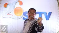 Deddy Mizwar saat menghadiri Malam Puncak HUT SCTV ke 26 di Istora Senayan, Jakarta, Rabu (24/8/2016). (Liputan6.com/Herman Zakharia) 