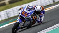 Pembalap Pertamina Mandalika SAG Team di Moto2 2021, Bo Bendsneyder. (Twitter/Pertamina Mandalika SAG Team)