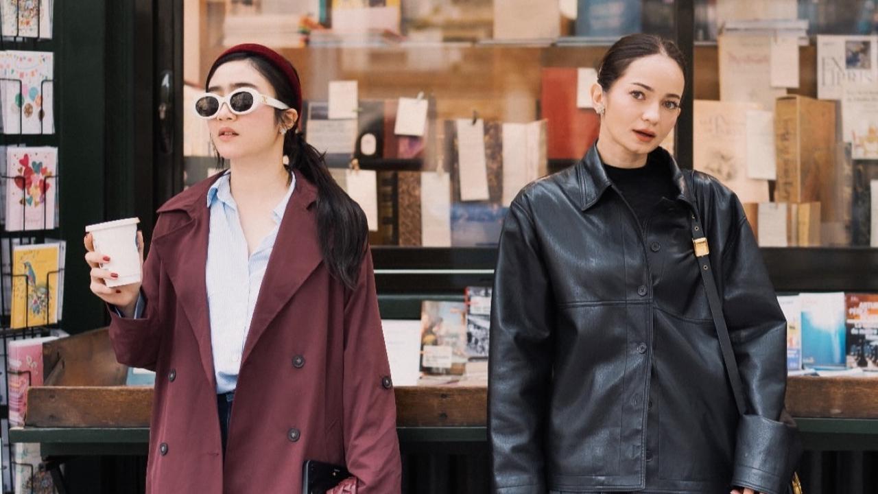 7 Keseruan Enzy Storia Liburan di Paris Bareng Febby Rastanty, Ngakak Saat Payung Terbalik Kena Hujan Badai
