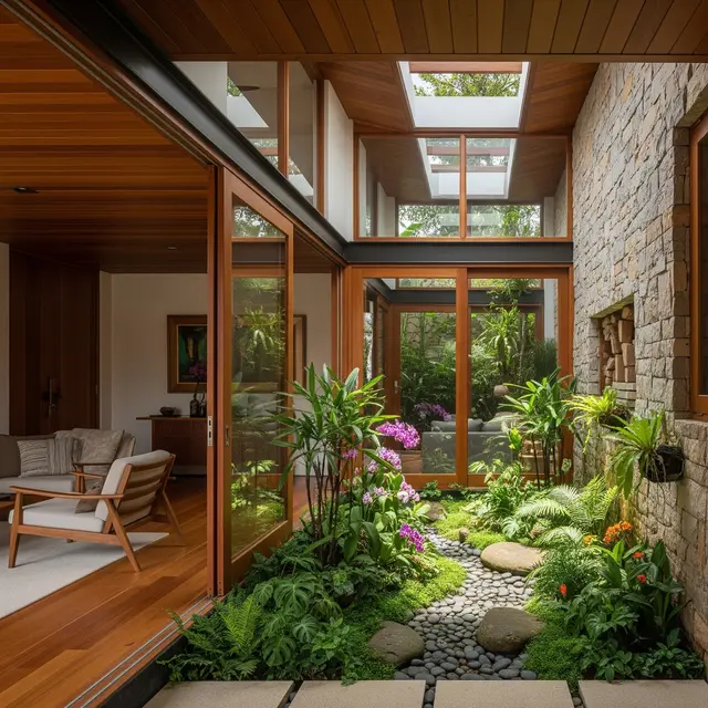 9 Model Rumah dengan Inner Courtyard Biar Adem Alami, Solusi Hunian Tropis