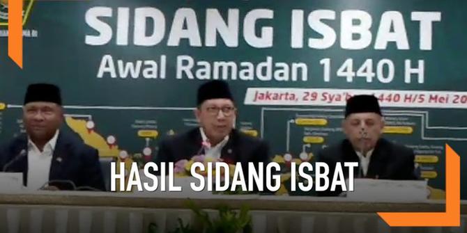 VIDEO: Pemerintah Tetapkan Awal Ramadan Senin 6 Mei 2019