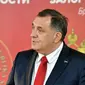 Departemen Keuangan Amerika menuduh Milorad Dodik melakukan korupsi dan mengancam stabilitas dan integritas teritorial Bosnia-Herzegovina (AFP)