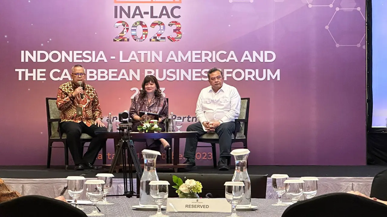 Media gathering Indonesia-Latin America and Caribean (INALAC) Business Forum di Jakarta, Senin (18/9/2023). (Liputan6/Benedikta Miranti)