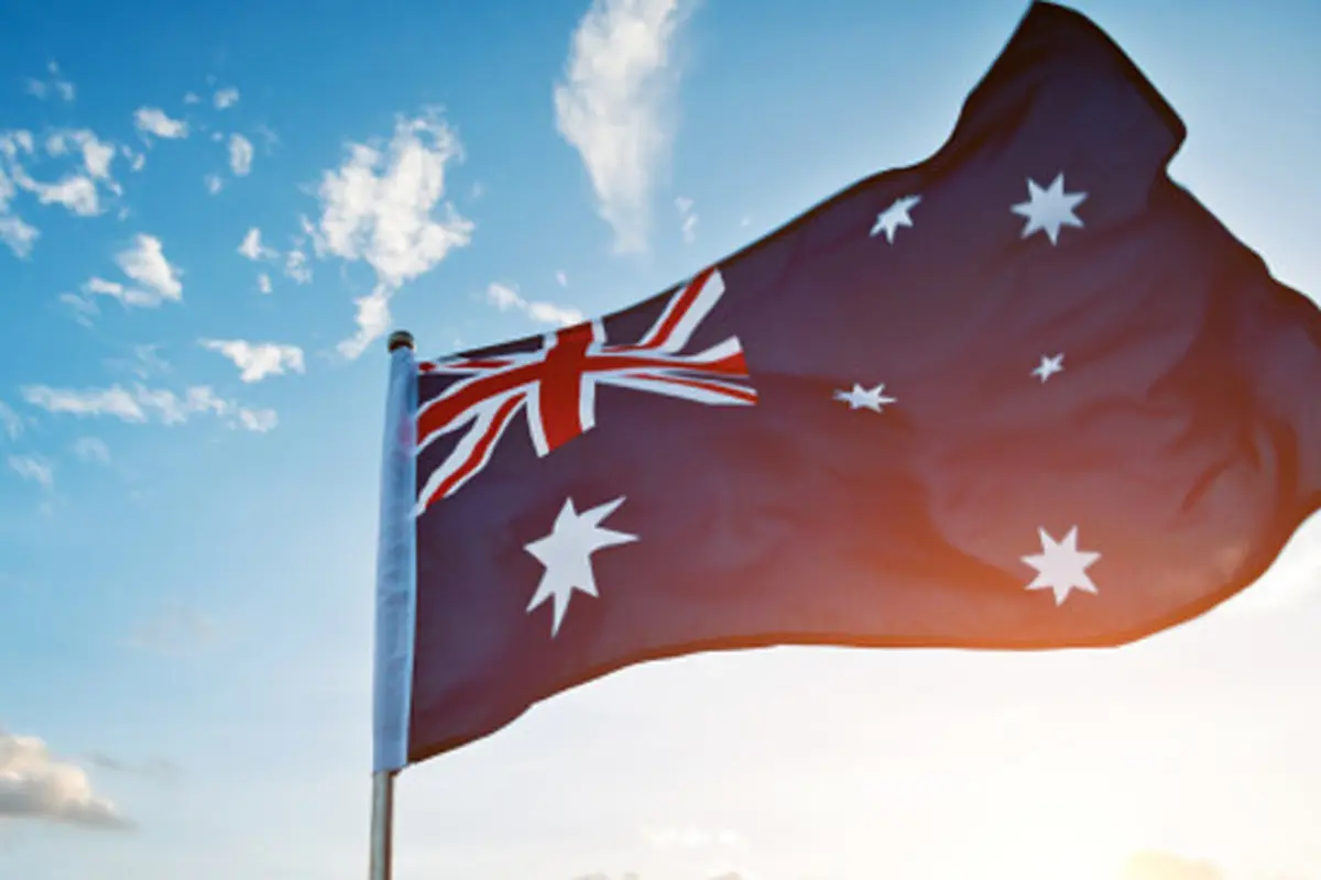 Ilustrasi bendera Australia. (Unsplash)