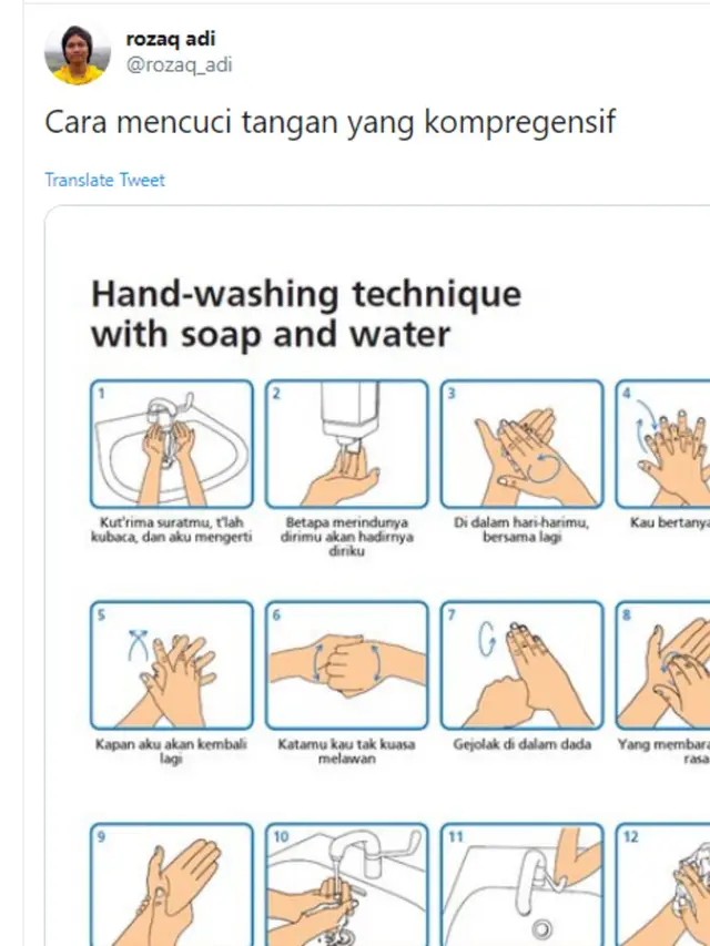 Cegah Virus Corona, Ini 7 Lagu Favorit Cara Mencuci Tangan Versi Netizen