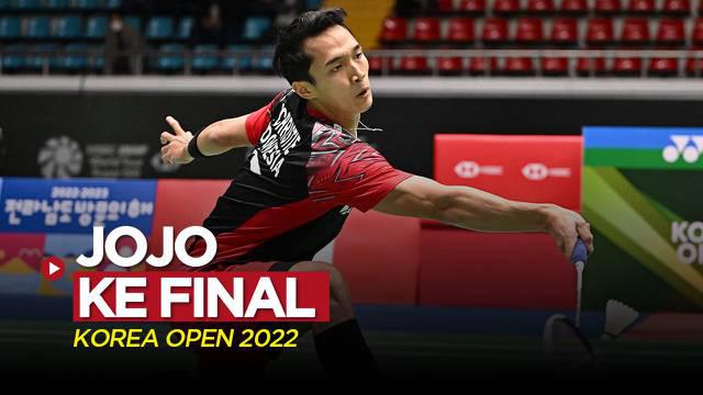 Berita video tunggal putra Indonesia, Jonatan Christie, melaju ke final Korea Open 2022 setelah mengalahkan wakil dari India, Sabtu (9/4/2022) siang hari WIB.
