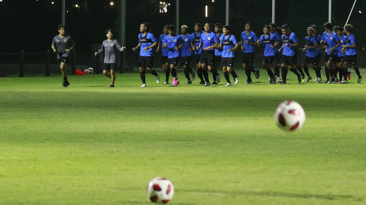 FOTO: Jelang Uji Coba, Kondisi Fisik Timnas Indonesia Diklaim Masih Payah