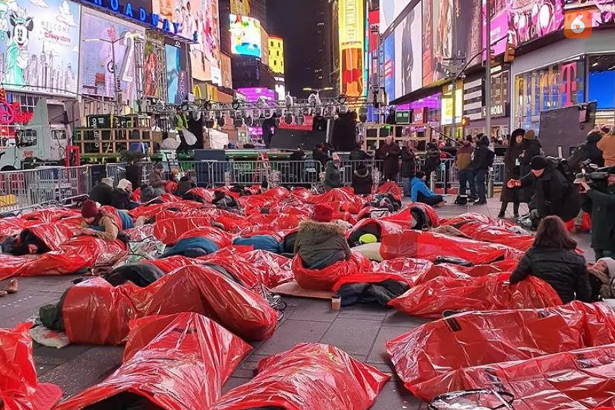 World's Big Sleep Out di New York.