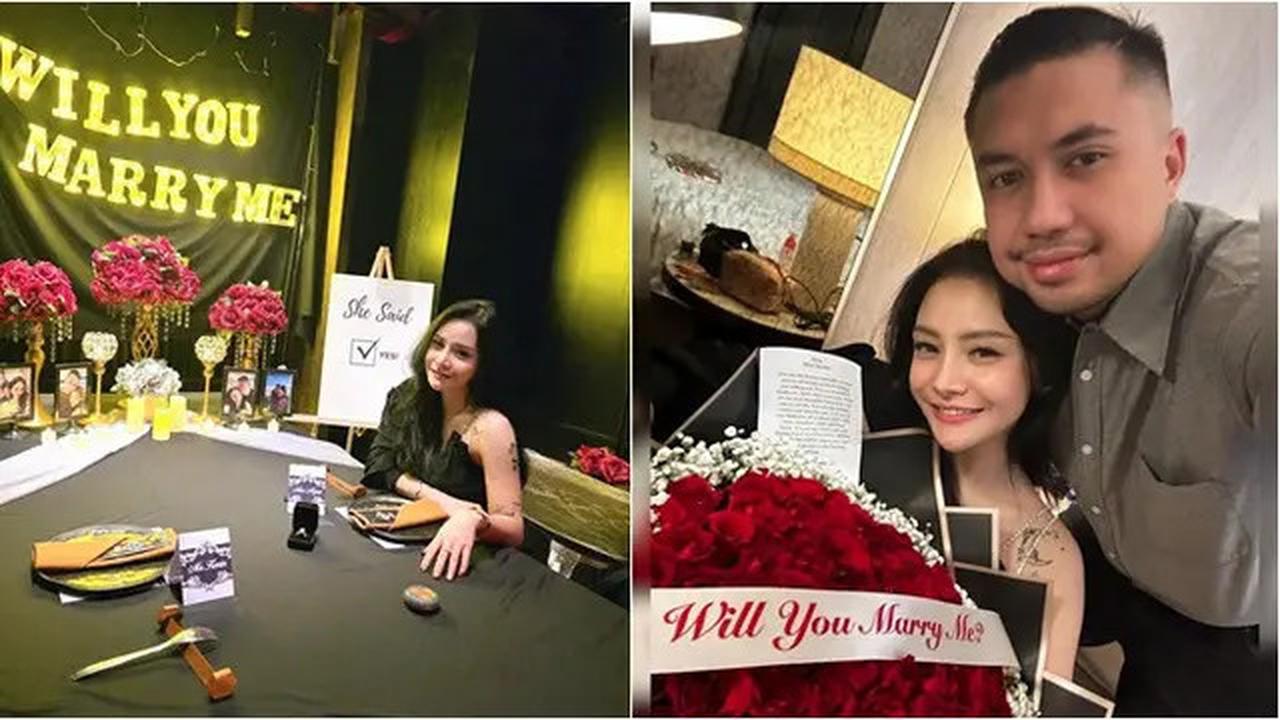 6 Foto Bahagia Mawar AFI saat Dilamar Kekasih, Momen Romantis yang Sangat Mengharukan