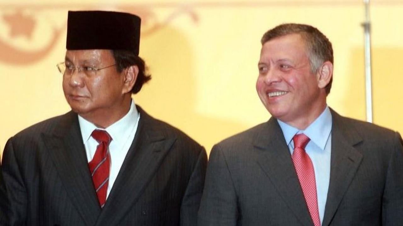 Abdullah II ternyata merupakan sahabat dari Menteri Pertahanan RI Prabowo Subianto.