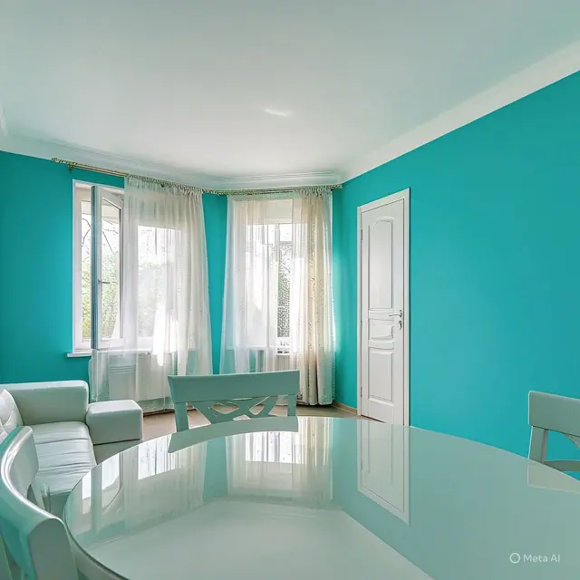Inspirasi Cat Rumah Perpaduan Warna Toska