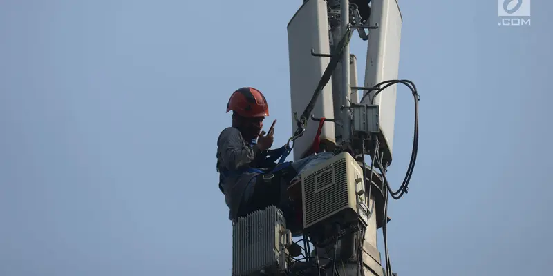 Potret Pekerja Pengecekan Jaringan Internet