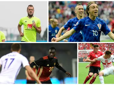 Inilah 11 pemain mantan pengungsi di Piala Eropa 2016. (AFP)