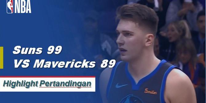 Cuplikan Pertandingan NBA : Suns 99 vs Mavericks 89