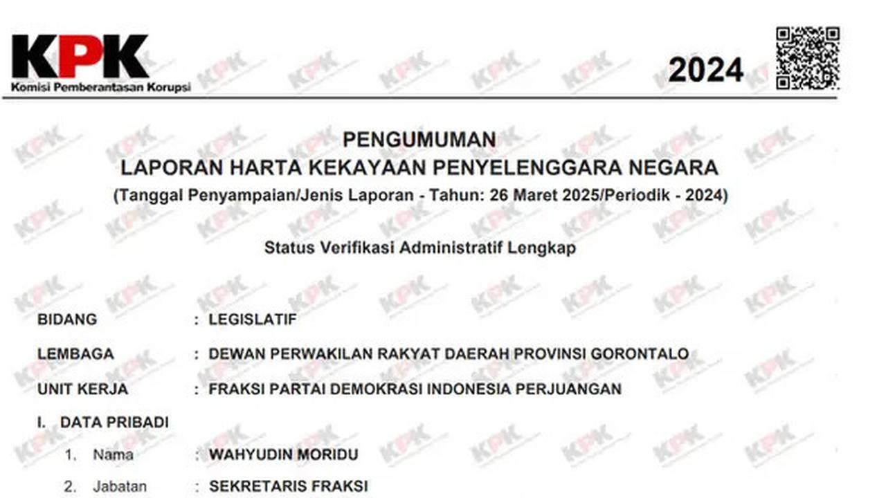 KPK 'Bidik' Wahyudin Moridu Usai Viral Mau Rampok Uang Negara
