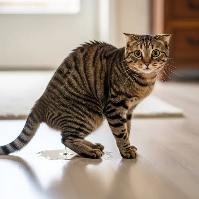 Kucing Pipis Sembarangan di Rumah (Gemini AI)