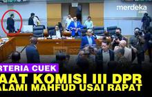 VIDEO: Arteria Cuek Pergi Usai Rapat saat Banyak Anggota DPR Salami Mahfud MD
