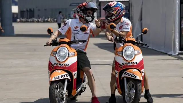 Marq Marquez dan Dani Pedrosa jajal Sirkuit International Buriram, Thaliand