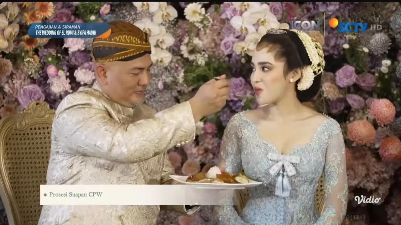 Syifa Hadju dalam momen dulang pungkasan. (Foto: Dok. SCTV)