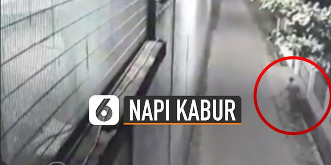 VIDEO: Rekaman CCTV Napi Terpidana Mati Asal China Kabur Lewat Gorong-Gorong