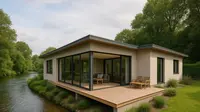 7 Desain Rumah Minimalis di Tepi Sungai yang Asri, Modern dan Nyaman untuk Ditinggali