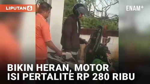 VIDEO: Viral Motor Matic Isi BBM Pertalite Rp 280 Ribu, Pengendara PCX Sampai Heran