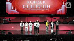 Ganjar menyampaikan pesan persatuan dalam Konser Lilin Putih. Dia menyampaikan bahwa Indonesia sangat indah di tengah perbedaan. (Liputan6.com/Faizal Fanani)