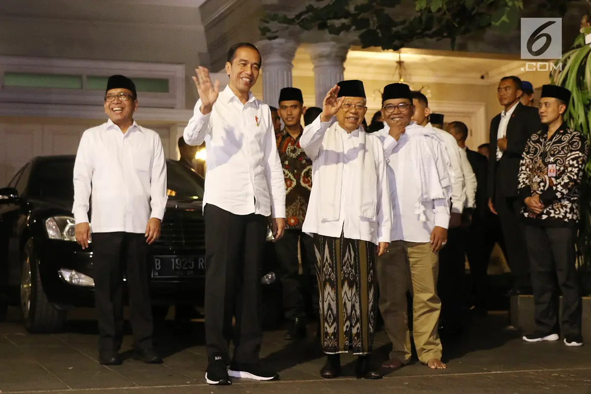 Jemput Ma'ruf Amin, Jokowi Ajak Nobar Putusan MK di Halim