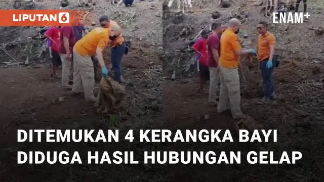 Proses penggalian kerangka bayi di Tanjung, Purwokerto Selatan, Kabupaten Banyumas, telah dilakukan.