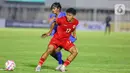 Sejak peluit laga dibunyikan, timnas Indonesia U-20 mencoba untuk mendominasi permainan. (Liputan6.com/Angga Yuniar)