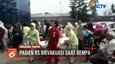 Setelah dinyatakan aman dan tidak ada gempa susulan, para pasien RS Awal Bros, Tangerang kembali menjalani perawatan.