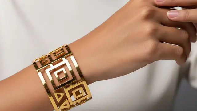 Model Gelang Emas Cuff Tebal