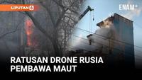 Brutal! Serangan Mematikan Ratusan Drone Rusia