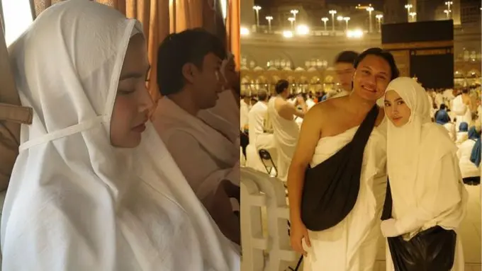 Cantiknya Mahalini berhijab di Tanah Suci, netizen tak henti memuji. (credit: instagram.com/rizkyfbi