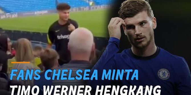 VIDEO: Duh, Fans Chelsea Nekat Usir Timo Werner Saat Sesi Latihan Terbuka