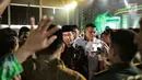 Presiden Joko WIdodo tiba menghadiri Harlah ke-46 PPP di kawasan Ancol, Jakarta, Kamis (28/2). harlah ke-46 PPP mengusung tema ‘Membangun Keluarga Membangun Bangsa’. (Liputan6.com/Faizal Fanani)