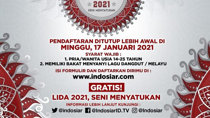 LIDA 2021 Pendaftarannya Ditutup Lebih Awal, Ini Alasannya ...