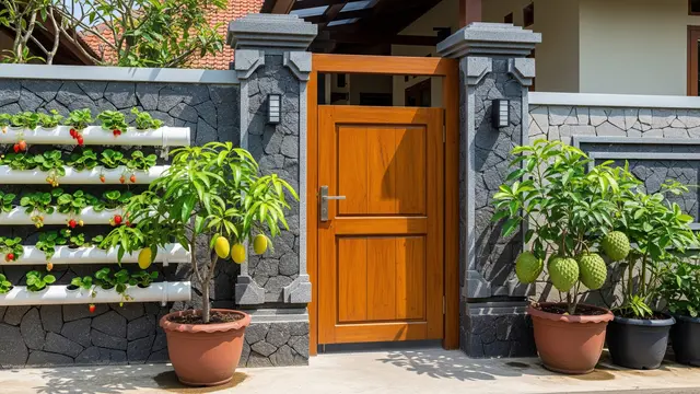 Inspirasi Model Gerbang Buah untuk Teras Rumah Desa