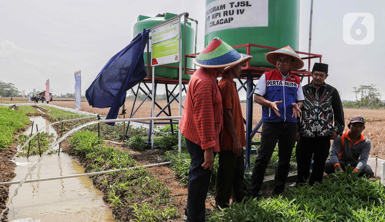 Direktur Utama PT KPI Taufik Aditiyawarman mengatakan, KPI sebagai subholding Refining & Petrochemical Pertamina berkomitmen untuk terus mengimplementasikan Tanggung Jawab Sosial dan Lingkungan (TJSL) melalui berbagai program. (Liputan6.com/Angga Yuniar)