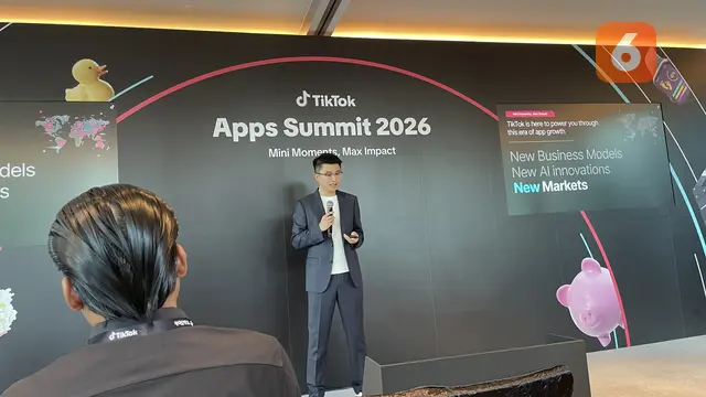 Yuke (Ray) Hu, General Manager, Global Business Solutions, SEA and Japan, TikTok dalam Media Briefing TikTok Apps Summit 2026 di Singapura, Kamis (18/6/2026). Nurhaliza Putri/Liputan6.com