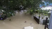 Topan Vamco di Pulau Luzon, Filipina, menyebabkan bencana banjir. Dok: AP Photo/Aaron Favila