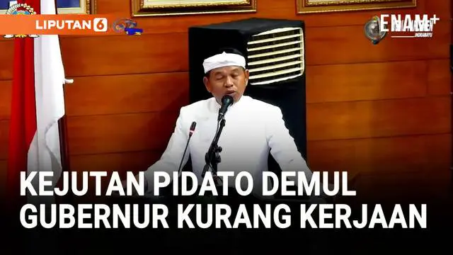 Kejutan Pidato Demul Singgung Gubernur Kurang Kerjaan di Rapat Paripurna