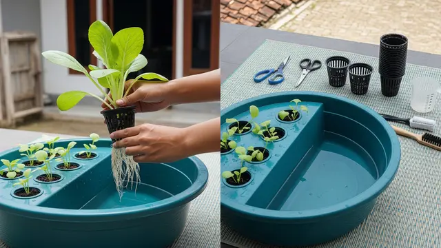 Cara Membuat Hidroponik dari Baskom