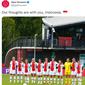 Dukungan dan doa mengalir dari berbagai penjuru dunia dan juga tim wanita Ajax, Ajax Vrouwen (twitter/@ajaxvrouwen)