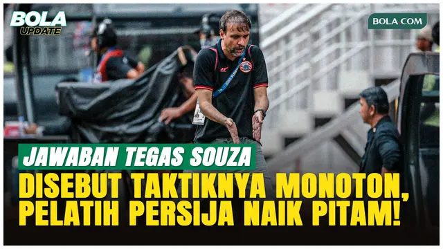 Dikritik karena Taktik Persija Monoton, Mauricio Souza Beri Respons Menohok