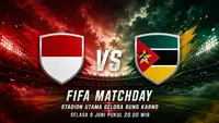 Timnas Indonesia Vs Mozambik, FIFA Matchday 2026. (Generated Chatgpt AI)
