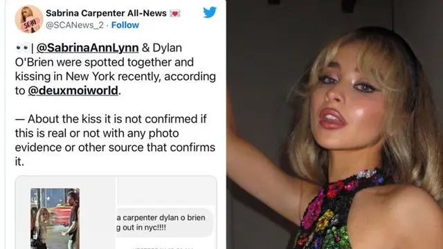 Sabrina Carpenter kedapatan tengah bersama Dylan O'Brien