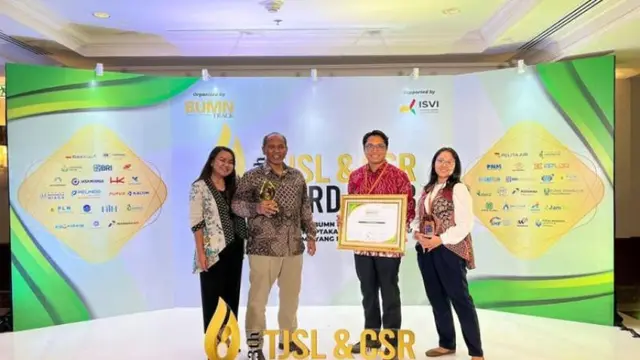 Raih Penghargaan TJSL & CSR Award 2023 Berlat Mendukung Penuh Kemandirian Desa