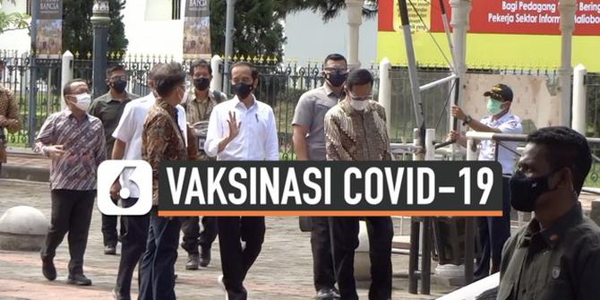 VIDEO: Presiden Jokowi Tinjau Vaksinasi Covid-19 untuk Pedagang di Maliboro